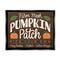 Stupell Industries Farm Fresh Pumpkin Patch Sign Framed Floater Canvas Wall Art